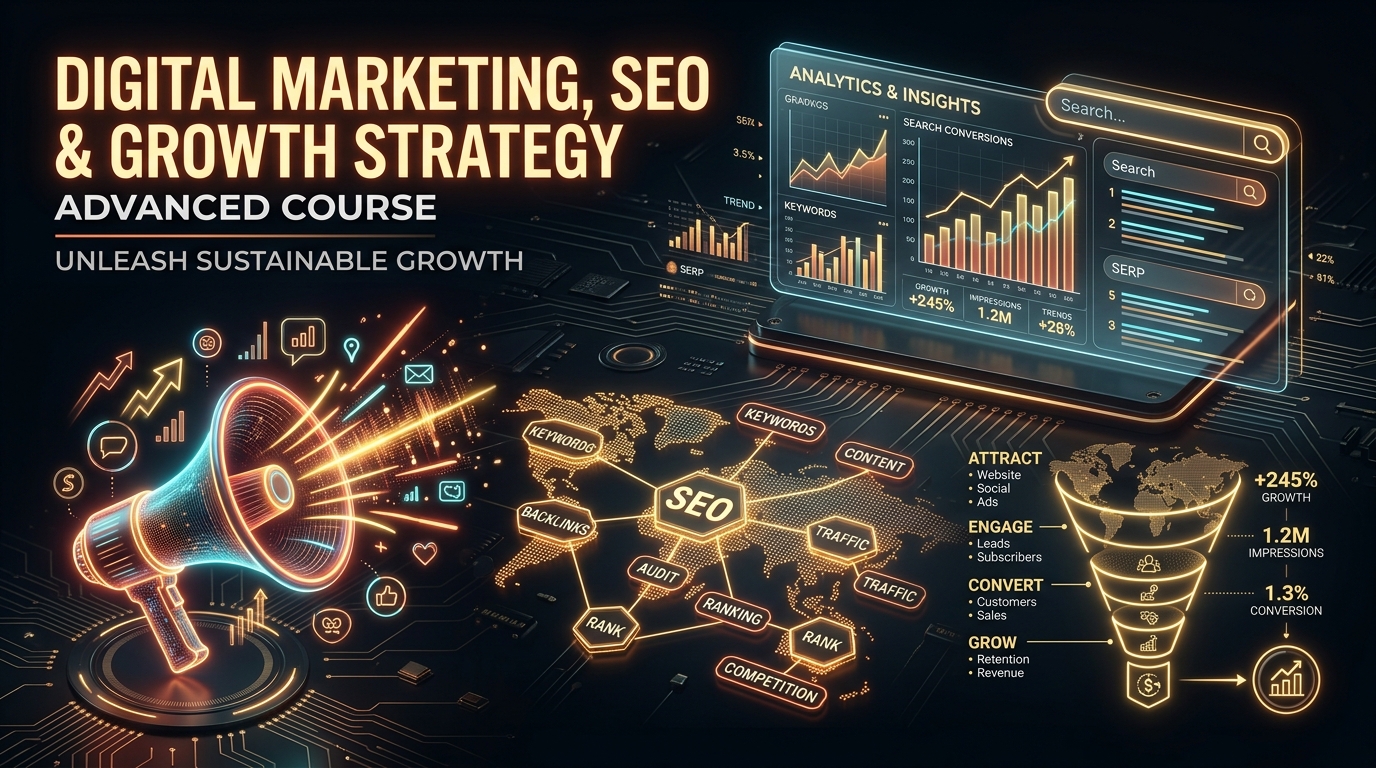 Marketing Digital, SEO & Estratégia de Crescimento